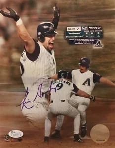 Luis Gonzalez Arizona DiamondBacks 8x10 Autographed 2001 WS GW Hit Photo JSA COA - Picture 1 of 6