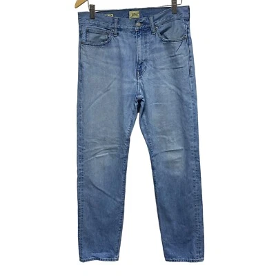 J Crew Jeans Mens 30 X 34 Light Wash Classic Straight 100% Cotton Denim Preppy - Image 1 of 4