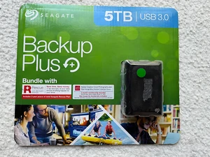 Neuf scellé - Disque dur externe portable Seagate Backup Plus 5 To USB 3.0 - Photo 1/2