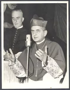 Foto real cristianismo religioso del Papa Pablo VI 9"" x 7"" Aprox - Imagen 1 de 2