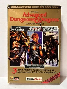 Advanced Dungeons & Dragons: Collectors Edition DOS Vintage 3 Games - Picture 1 of 6