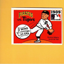 1971 Fleer LAUGHLIN WORLD SERIES 1909 Pirates v. Tigers  #7 BLACK BACK EXMT