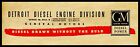 1947 Detroit Diesel Engines Division NEW Sign 12"x36" USA STEEL XL Size - 4 lbs
