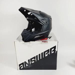 Answer Racing AR1 Biker Motorcycle Solid Helmet SM Matte Black 446254 - Picture 1 of 12