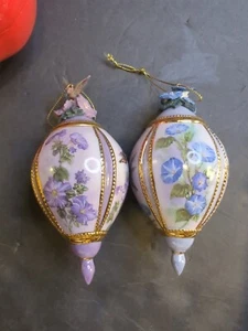 Vintage Delphinium Garden Bradford Hummingbird Porcelain Please Read Description - Picture 1 of 19