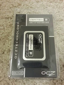 OCZ Vertex 2 OCZSSD2-2VTXE180G 2.5" 180GB SATA II Internal Solid State Drive SSD - Picture 1 of 1