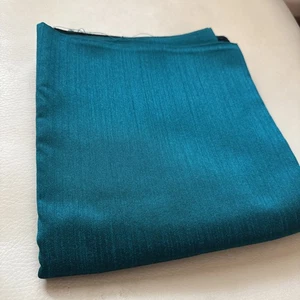Vintage Emerald Green Raw Silk Fabric 2.7 metres x 1 metre Remnant #F9  - Picture 1 of 7