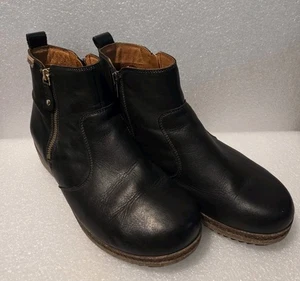 Pikolinos Women's Granada Leather Boots  Women's Size 42 US 11 Black  - Picture 1 of 15