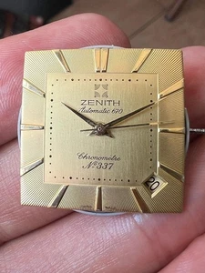 Zenith 670 Elite Automatic Slim Movement Dial Hands Running For Parts Or Repair - Picture 1 of 7