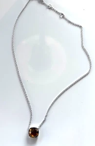 Colgante Judith Ripka de cuarzo jengibre con cadena de 20" - Imagen 1 de 6