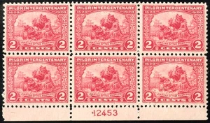 US Stamps # 549 MNH Superb Gem Plate Block Of 6 Scott Value $135.00 - Picture 1 of 1