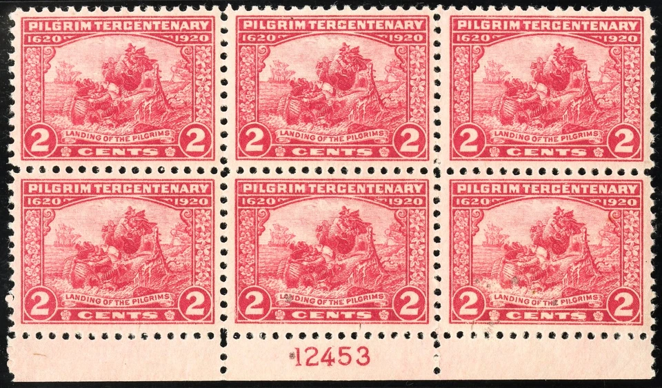 US Stamps # 549 MNH Superb Gem Plate Block Of 6 Scott Value $135.00 - Image 1 of 1