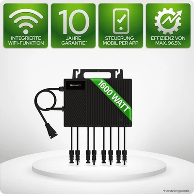 Wechselrichter 1600W Growatt NEO 1600M-X2 WIFI 4MPPT Plug&Play Mikroinverter