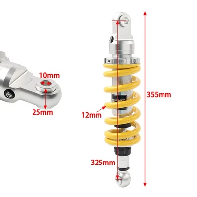 Gold 25MM Thickness 325MM Rear Shock Absorber For Yamaha FZ1 1000 2006-2009 - Image 1 of 4