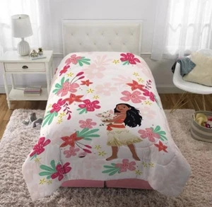 Disney Moana Twin Comforter Reversible Kids Bedding Blanket NEW - Picture 1 of 5