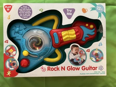 New Playgo Rock N Glow Guitar Infant Toddler Learning Fun Activity Music Lights - Image 1 of 2