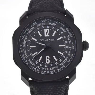 Reloj automático para hombre BVLGARI Octo Roma Worldtimer OC41SWT H#142568 con papel Foto 1 de 4