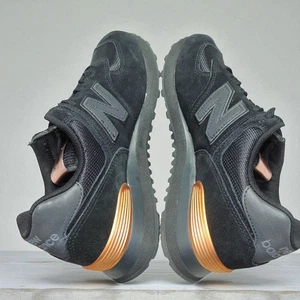 New Balance Mens Size 8 ML574RRE TCS NYC Marathon 2018 Black Suede Sneakers NIB - Picture 1 of 17