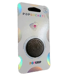 Empuñadura y soporte para teléfono celular PopSockets PopGrip - encaje negro - Imagen 1 de 5