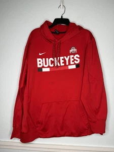 Sudadera con Capucha Nike Ohio State Buckeyes Para Hombres 2XL XXL Pullover Mancha Defecto Leer Sudadera - Imagen 1 de 6