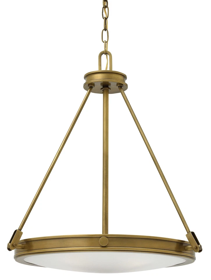 Hinkley Lighting 3384HB Collier Pendant Light in Heritage Brass