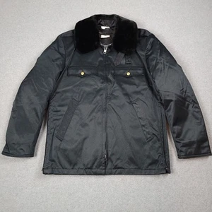 Vintage Horace Small Jacket Men 38 Black Tuffy Bomber 70s Made in USA Police - Picture 1 of 15