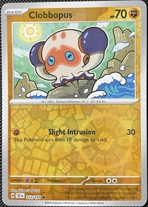 Clobbopus 112/191 Sv08: Surging Sparks Reverse Holo - Carta Pokémon - Imagen 1 de 2