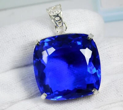 Natural 126.40 Ct Unique Tanzania Blue Tanzanite Pendant Certified Gemstone - Image 1 of 4