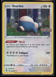 Pokemon Card Snorlax Pokemon GO 055/078 Alternate Holo Promo - NM - Picture 1 of 2