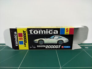 REPRODUCTION BOX for Tomica Black Box No.5 Toyota 2000GT