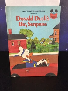 Libro Vintage Paperino Grande Sorpresa Disney's Wonderful World of Reading - Foto 1 di 3