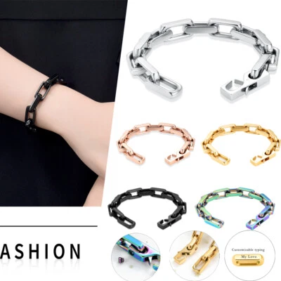 Cuban Link Ashes Cremation Jewelry Paperclip Urn Bracelet for Ashes F/ Women Men - Image 1 of 4