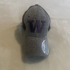 Washington Huskies Hat Men Small Gray Zephyr NCAA Cap Snapback Stretch Brand New - Picture 1 of 7