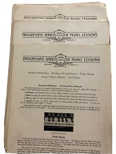 Progressive Series of Piano Lessons Junior Course~Lot of 31 Booklets~1920's