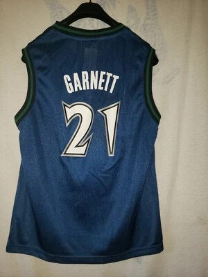 Camiseta deportiva de colección Reebok Timberwolves Kevin Garnett talla L juvenil/para mujer Foto 1 de 4