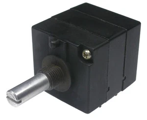 AP25; lineare Noble Stereo Leitplastik Potentiometer, Metallgehäuse, Mittenrast - Picture 1 of 2