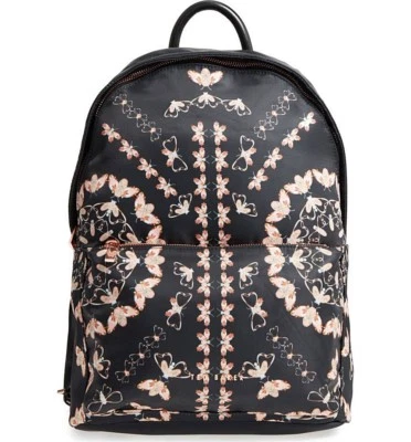 Nueva Mochila Ted Baker Eartha Queen Bee Mochila Negra Foto 1 de 4