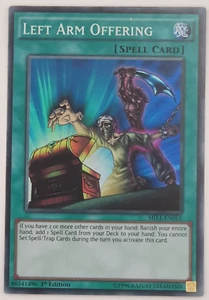 Left Arm Offering - MIL1-EN015 - Super Rare 1st Edition Yugioh x 3 - Picture 1 of 6