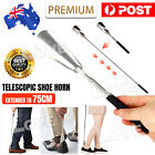 75cm Telescopic Long Handle Shoehorn Stainless Steel Shoe Horn Lifter Tool