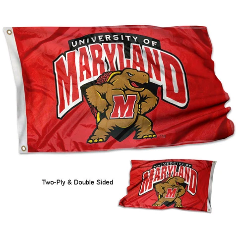 Maryland Terps Banner Flag UM Double Sided Cover