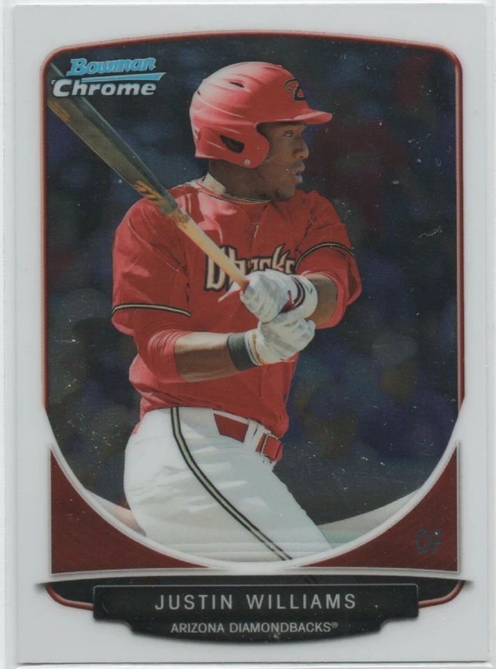2013 Bowman Chrome Draft Prospect #BDPP94 Justin Williams STL CARDINALS RC 27 - Image 1 of 1