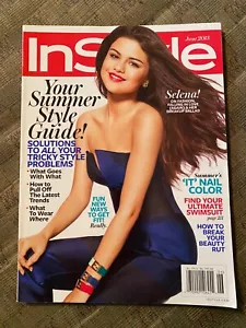In Style Magazine June 2013 Selena Gomez Cover, Lily Collins No Label - Picture 1 of 9