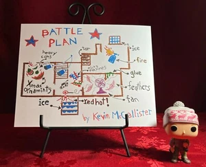 Solo en casa - Mapa del plan de batalla de Kevin - 8,5 x 11 - Mapa solo en casa - Imagen 1 de 4