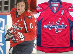 OVECHKIN Washington Capitals 2000s RBK Edge 7187A authentic jersey 48 M red NHL - Picture 1 of 13