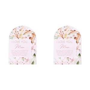 2x Splosh Mothers Day Love You Verse Quote Plaque Standing Tabletop Decor 14cm - Picture 1 of 4