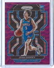 2021 Panini Prizm Josh Giddey Purple Wave #301 RC Rookie Card Thunder