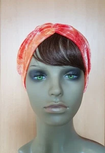 Fireball Medley Crushed Velvet Turban - BNWT - Picture 1 of 4