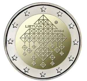 Moneda 2€ Lituania 2024 jardines de paja SC/UNC. - Imagen 1 de 1