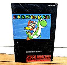SNES Super Mario World Instruction Booklet Manual Vintage Super Nintendo Book