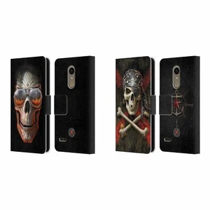 OFFICIAL ANNE STOKES SKULL LEATHER BOOK WALLET CASE FOR LG PHONES 1 - Picture 1 of 7